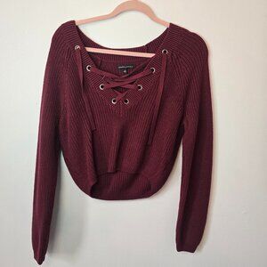 Burgundy sweater
